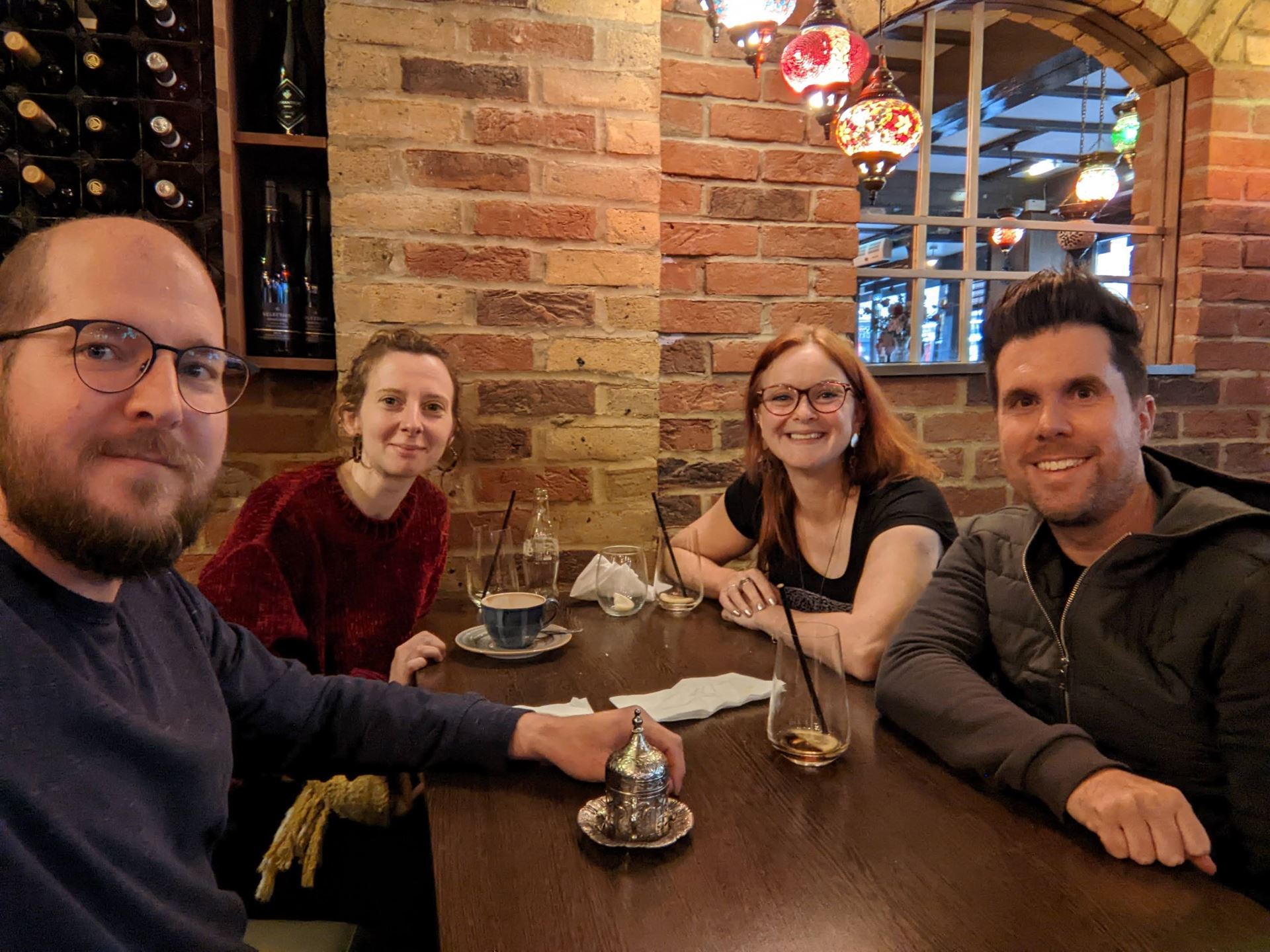 Pictured (left to right): Brian Tarran (Head of Data Science Platform, RSS), Mags Wiley (Head of Media and External Relations, RSS), Karen Lamb, Robert Mastrodomenico (Statistical Ambassador, RSS) London, November 2022